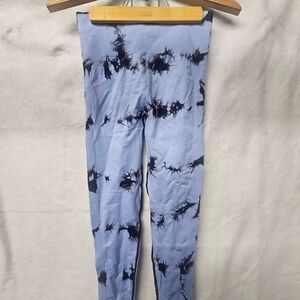 Light Blue Tie-Dye Leggings